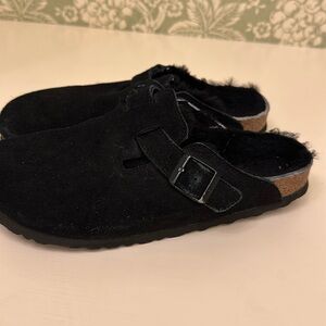 Birkenstock Boston shearling suede leather size 40